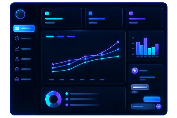 AI dashboard analytics — Ventera AI