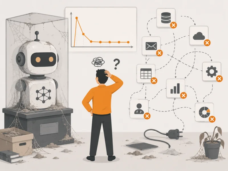 Ilustrasi masalah bisnis sebelum menggunakan AI Implementation Retainer — Ventera AI