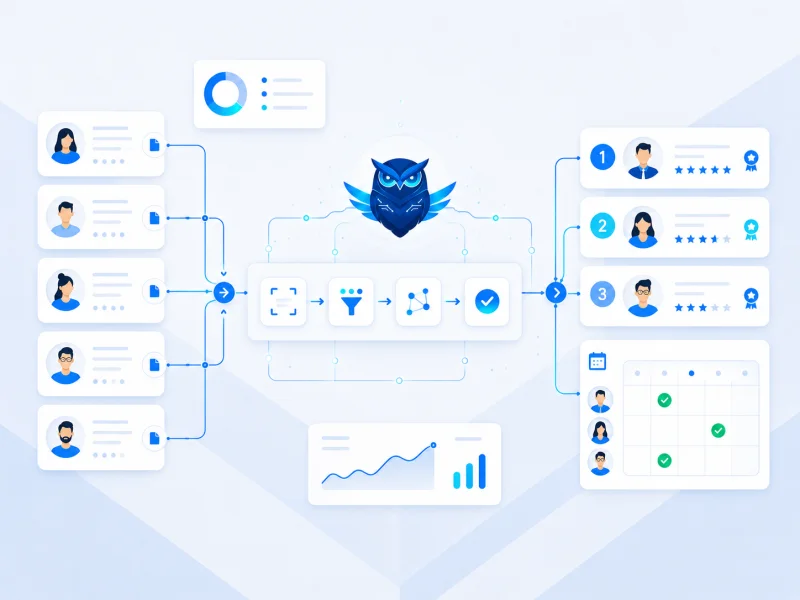 Ilustrasi deliverables AI Recruitment Screening yang dibangun Ventera AI
