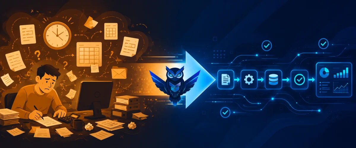Perbandingan workflow sebelum dan sesudah implementasi AI Workflow Automation oleh Ventera AI